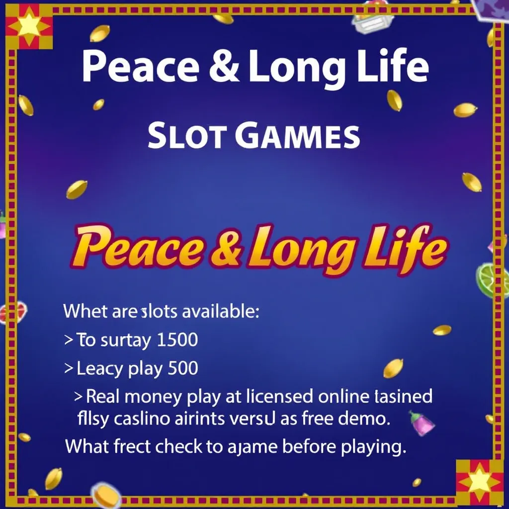 Peace & Long Life Slot Game Overview